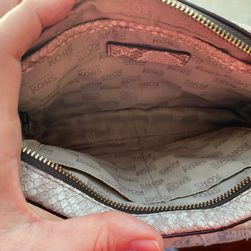 Michael Kors Studded Python Print Crossbody - image 3